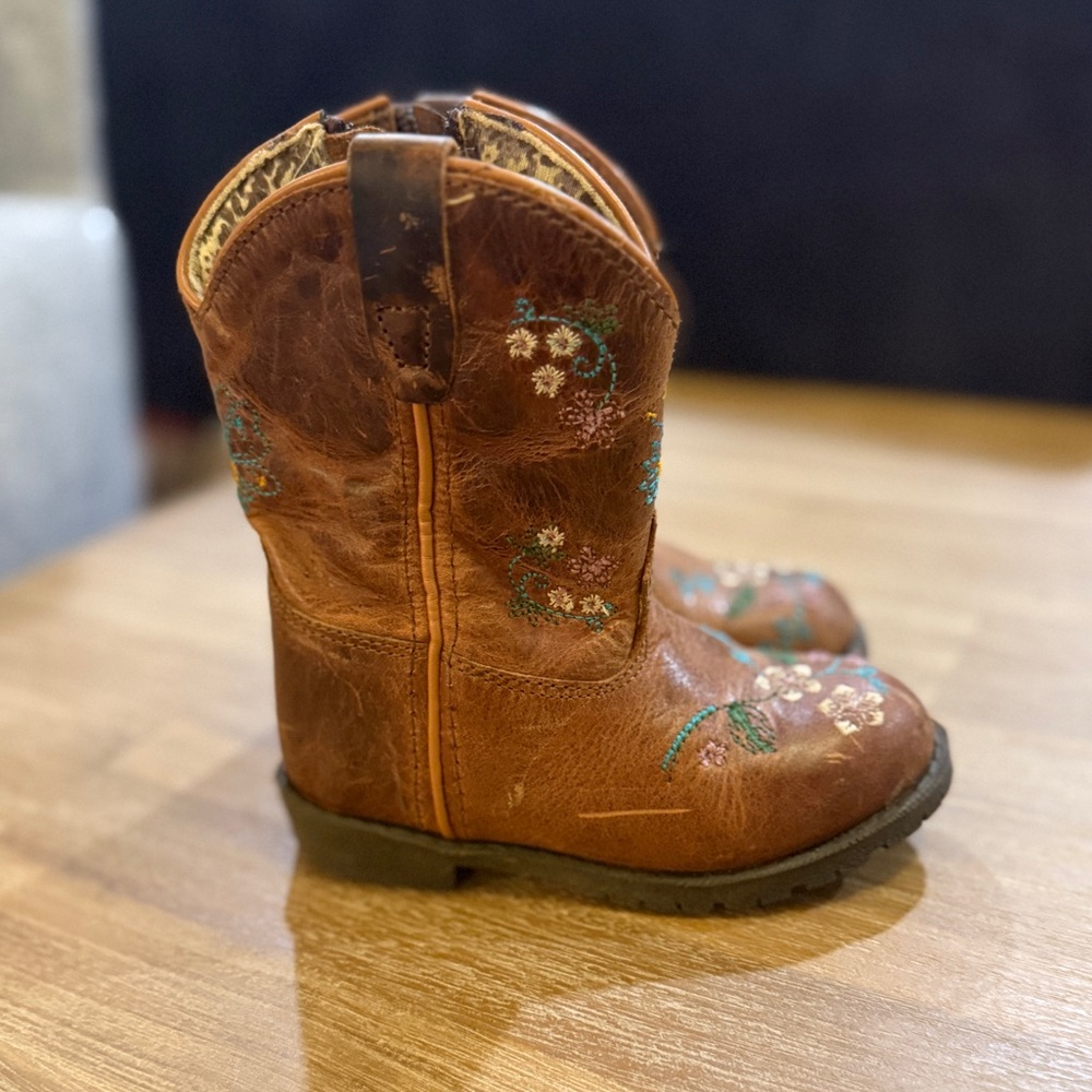 Smokey Mountain - SHYANNE TODDLER GIRLS' FLORAL WESTERN BOOTS - SQUARE TOE